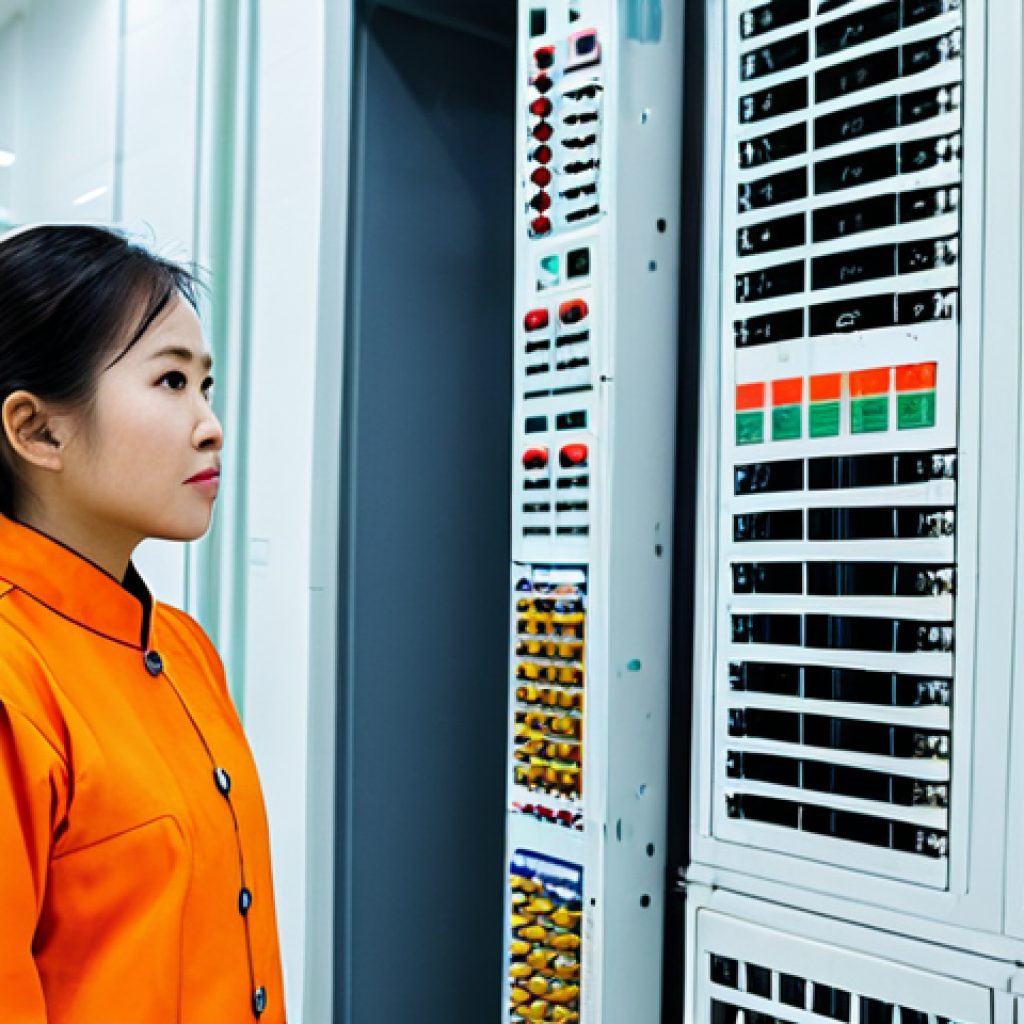 **
"A professional Vietnamese female electrical engineer, fully clothed in a modest ao dai (traditional Vietnamese dress) with safety vest, inspecting a modern electrical distribution board in a brightly lit commercial building in Ho Chi Minh City. Appropriate attire, safe for work, perfect anatomy, natural proportions, high quality, professional photograph, family-friendly."
**