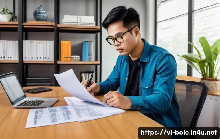 건축전기설비기사 최신 기출문제 다운로드 방법 - A detailed illustration of a Vietnamese electrical engineer studying for a construction electrical e...