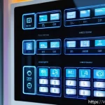 Home 19 건축전기설비기사 시험 대비 최신 트렌드 - A modern Vietnamese residential building electrical system interior, showcasing smart home technolog...