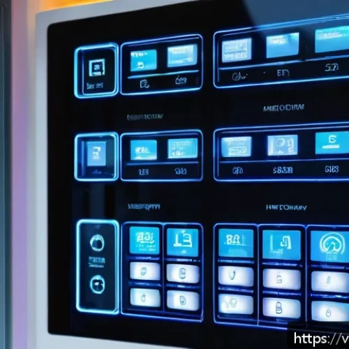 Home 31 건축전기설비기사 시험 대비 최신 트렌드 - A modern Vietnamese residential building electrical system interior, showcasing smart home technolog...