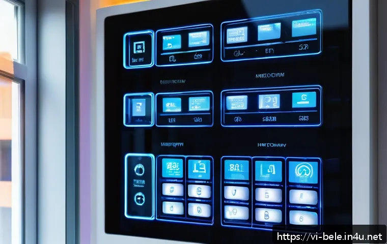 건축전기설비기사 시험 대비 최신 트렌드 - A modern Vietnamese residential building electrical system interior, showcasing smart home technolog...